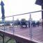Outdoor Banister Glass Railing Stainless Steel Fence Post Prices