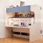 Bunk bed kids wooden murphy bed mechanism folding single bed with ladder for children