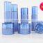 skin care packagings bottles blue glass cosmetic pump bottle jar with screw cap