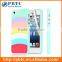 Set Screen Protector And Case For Iphone 5 , Hard Plastic Pink Colorful Stripes Custom Case