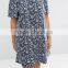 High Quality Boho Offer Shoulder Plus Size Summer Women Dress With Print