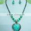 Fashionable promotional jelly plastic stone statement necklace