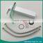 Single Handle Brass Clear Glass Waterfall Faucet for Bathroom Basin