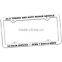 4 Hole Thin Panel License Plate Frame