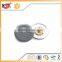 16mm round custom grey rubber metal snap button