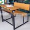 Double seat kids desk and chair