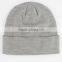 Fashion Custom Knitted Acrylic Winter Beanie Plain Blank Toque Beanie Hat