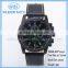Sport style nickel free leather band hand watch for man