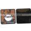 2016 eco-freidly custom shaped rubber square coffee cup coaster mats