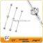 BA01013 stainless steel colorful crystal industrial piercing barbell