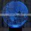 56-Globe Shape 3d Art Lamp 3c Acrylic Led Lamp Desk Decor Light Led Map Night Light