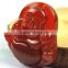 Red Agate Gemstone Tibet Buddhist Laughing Buddha Amulet Pendant