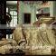 Made in China luxury silk duvet cover set camel jaquard bedding set