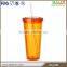 BPA free double wall insulated plastic tumblers 22 oz