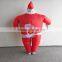 new 2016 adult inflatable santa claus costume