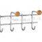 Decorative Metal Wall Mount Key Rack Coat Hat Clothes Hook Rack with Heavy Duty Hanger Hook