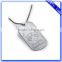 Factory custom engraved cheap silver dog tags