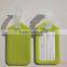 multicolor printing custom words rubber vinyl luggage tags