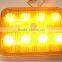 LED Ambulance Emergency Strobe Light/LED Security Emergency Flash Strobe light(SR-AE-065H-24W-Amber)W Chrome Frame & Rubber Base