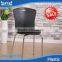 Modern Appearance Black Steel Frame Plastic Chair PM124