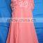 Sleeveless Round Neck Crape Fashion Girl Dress