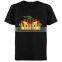 Halloween el animated t-shirt with 4pcs AAA battery inverter