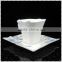 luxury ceramic Square cup with flower emboss