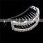 China Factory Price Hot Selling Adult Solid Rhinestone Black Arch-shape Clip Hair Claw Headwear Accessory For Women