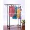 Best price movable plating double pole drying rack /clothes rack