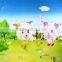 2015 Vinly Cartoon Wallcovering for Kids/decorative Mural Wallpaper for Kids Room