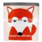 Eco-friendly Red-Fox Canvas Round Storage Box, Kids Toys Sturdy Organizer Box, Cube,Bag