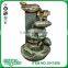 polyresin 36" step garden stone water fountain