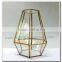 Brass Copper Bronze Rose Gold Silver Plated jewelry stand~ Bouquet Stand- Crystal Moments - glass geometric crystal flower stand