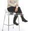 Pub Set with 1 Round Cocktail Table, 4 Acrylic Stools - White(B-0291)