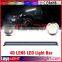 New Arrive!! Single row 4D offroad led light bar 240W led light bar for hummer h2
