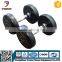 Gym body building machine Fixed black rubber dumbell Professional use Fitness Equipment