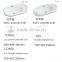 112/122 Bathroom playground shaped semi-counter basin with Faucet mounting holes