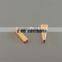 shiny / bright rose gold plated long triangle beads statement charm jewelry