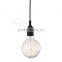 Manufacturer's Premium Plastic Lampholder Pendant Light Colorful Hanging Pendant Bare Bule Style Ceiling Light