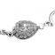 18KGP platinum plated crystal rhinestone blue Austria crystal elements women drop charm bangle bracelet fashion jewelry B001