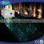 Multi color star swimming pool pond light with end emitting fiber and 5 DMX channel controller driver