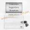 Suggestion Boxes With Lock/ Clear Plastic Money Box With Lock