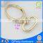 F-221 spring snap hook international market bag metal fittings shiny gold color