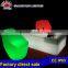 Wedding party shining modern cheap plastic LED shining chair