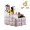 wholesale good price Handmade white print faux leather desk organizer