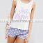 China suppliers cotton fabric summer printing pajamas sleepwear