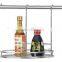 Round spice stock rack for two layer with stainless steel material