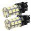 2 T20 3157 Pure White 5050 SMD 27 LED Tail Backup Turn Signal Light Bulb