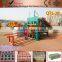 QT5-20 semi automatic cement concrete wall&paver production line have 8 branch offices in Africa