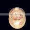 Lampshade Shaped Clear Glass Candlestic Holder
